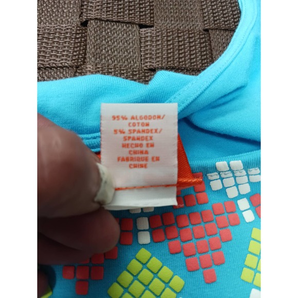 Hearts of Palm Multicolor embellishments Women's top Petite L - Picture 6 of 7